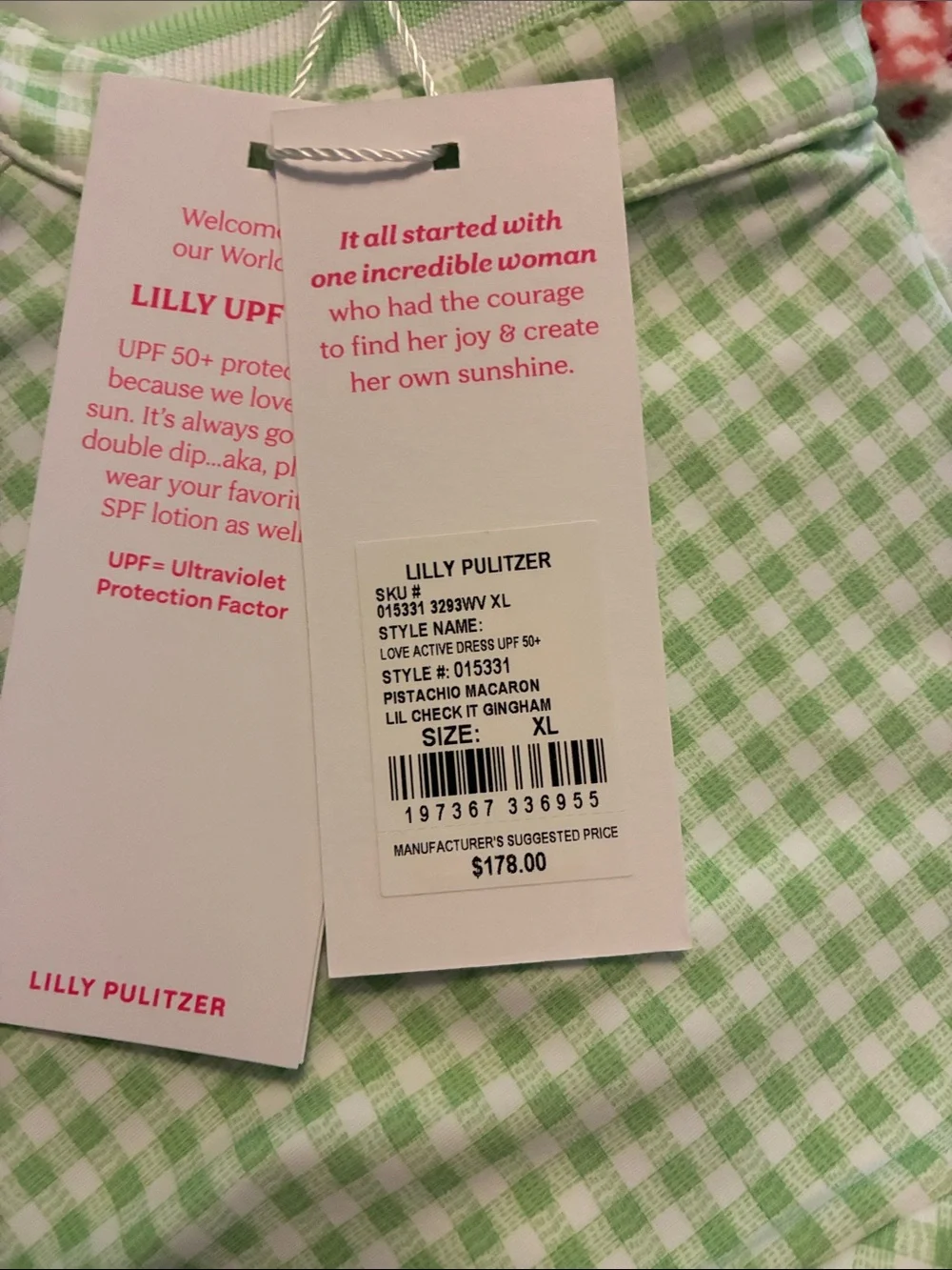 Lilly Pulitzer Luxletic Love Active Dress UPF 50+ *Pistachio Macaron